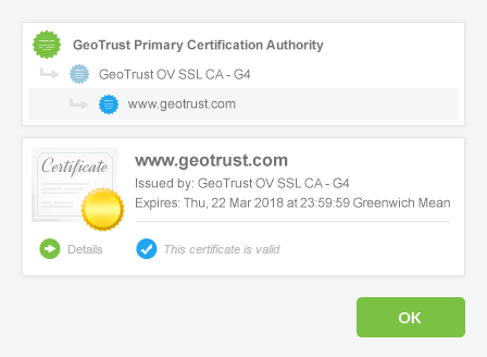 Symantec Cert Details OV graphic